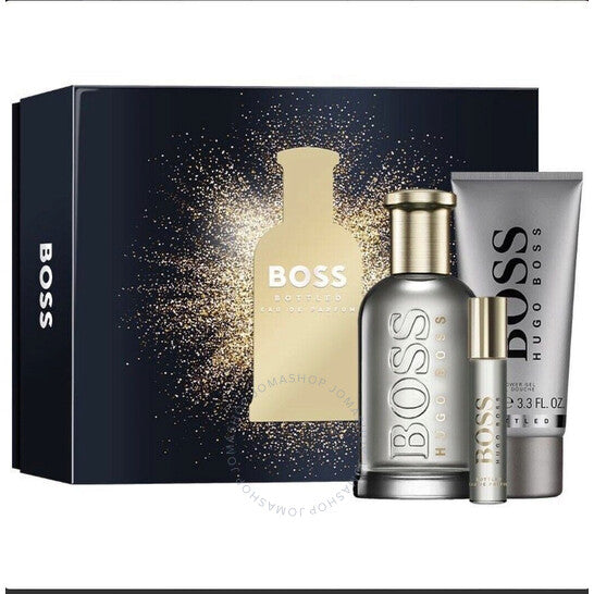 Boss No. 6 Cologne - Gift Set - 3.3 oz Eau De Toilette Spray + 0.3 oz Mini EDT Spray + 3.4 oz Shower Gel