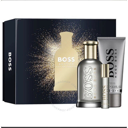 Boss No. 6 Cologne - Gift Set - 3.3 oz Eau De Toilette Spray + 0.3 oz Mini EDT Spray + 3.4 oz Shower Gel